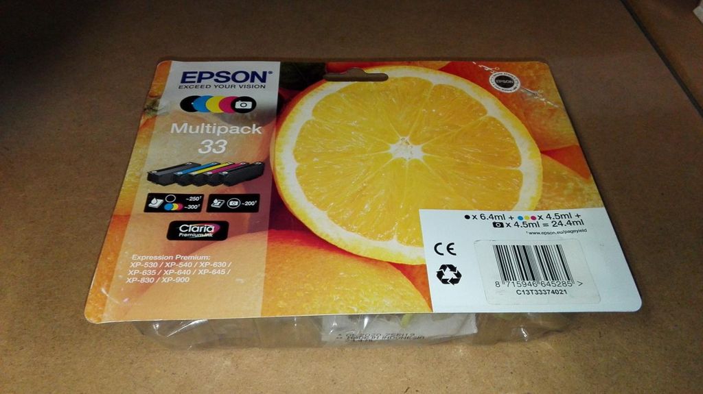 Epson Oranges Multipack 5-colours 33 Claria Premium Ink, Produktbild 