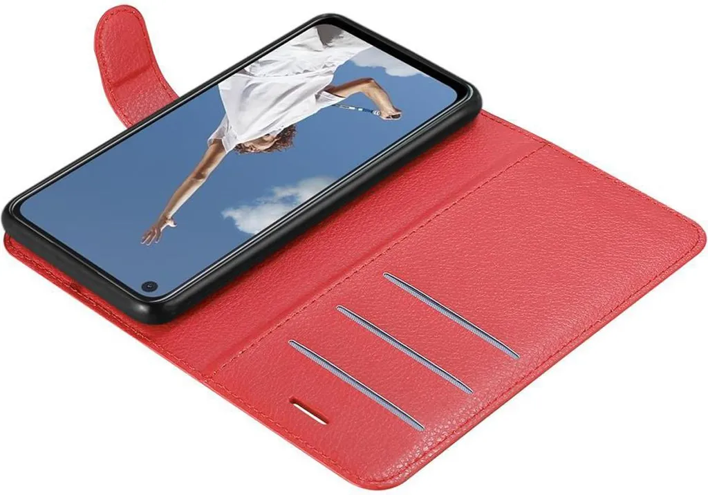 Cadorabo Custodia A Libro Per Oppo Find X5 Pro - Rossa, Con Chiusura Magnetica E Portacarte - 2