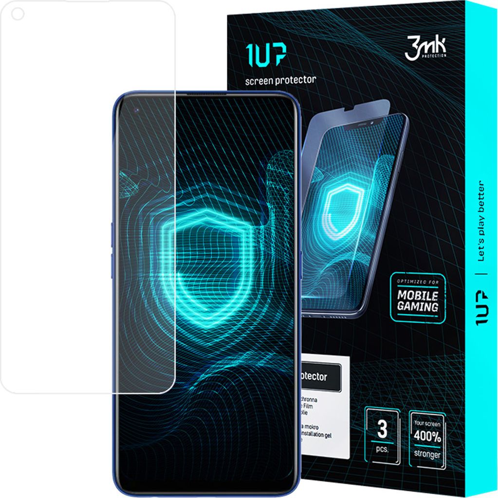 3mk Display Schutzfolie 1UP fr Realme 7 Pro transparent Gaming (3 Stck)