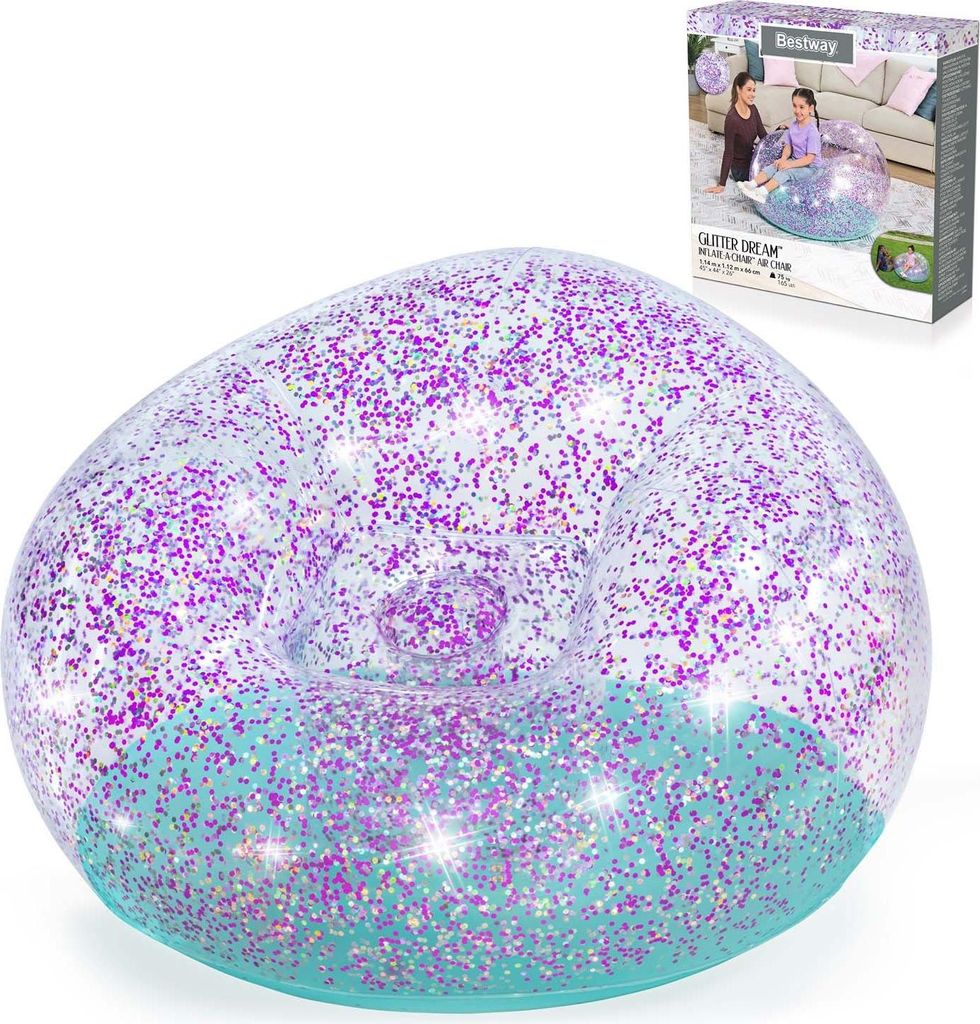 Sedia gonfiabile Bestway® Inflate-A-Chair™ Glitter Dream™ Immagine del prodotto 