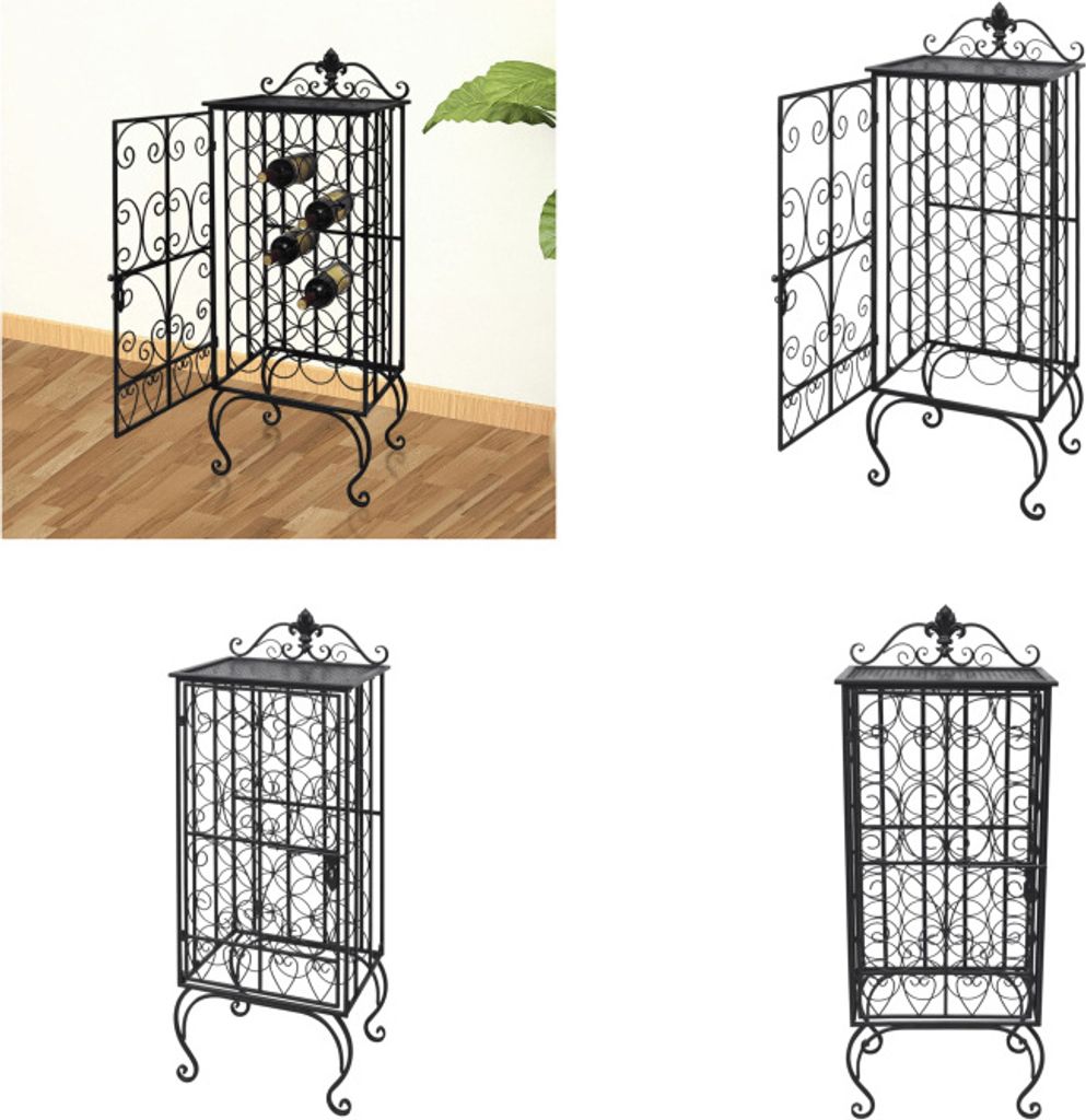 vidaXL Flaschenregal für 28 Flaschen Metall - Weinregal - Weinregale - Flaschenregal - Flaschenregale