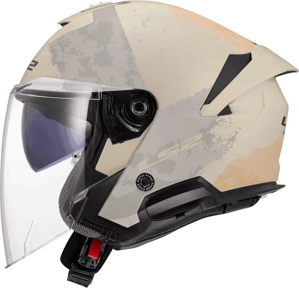 Casque jet de protection LS2 Verso II 59-60cm avec double écran solaire