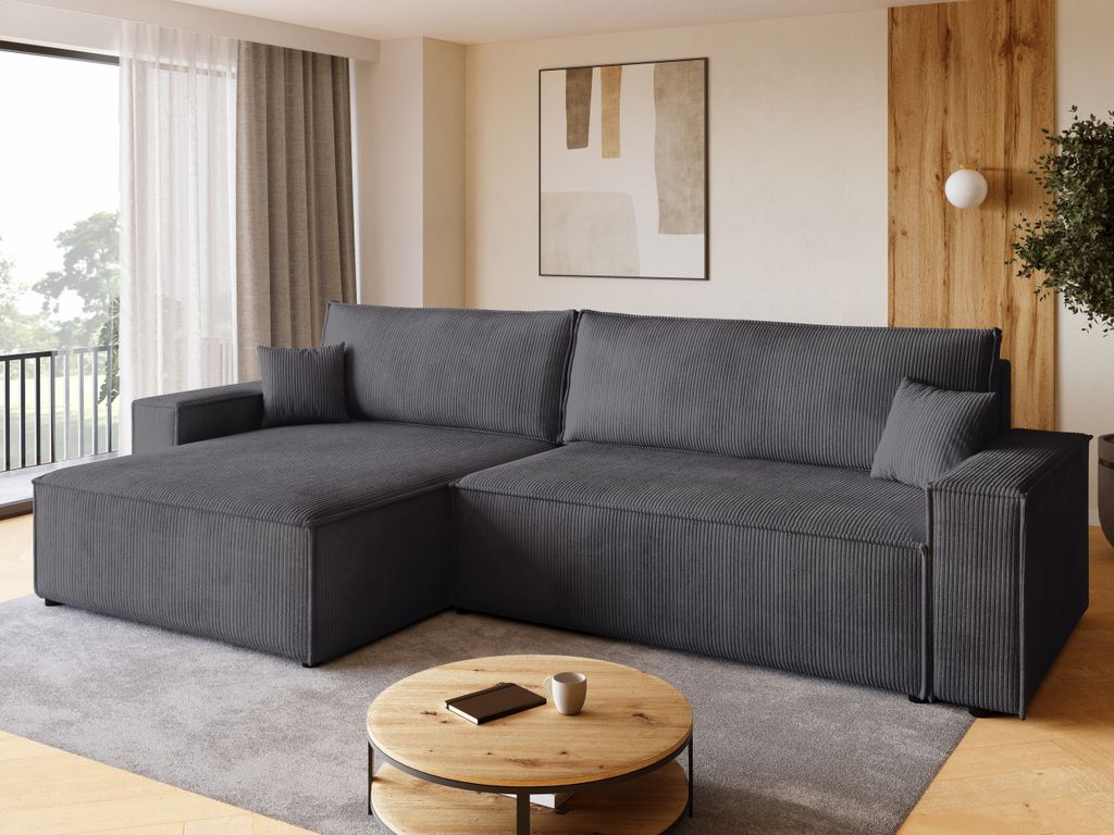 BroMARKT Ecksofa ADI XL Schlaffunktion Bettkasten L-Form Produktbild 