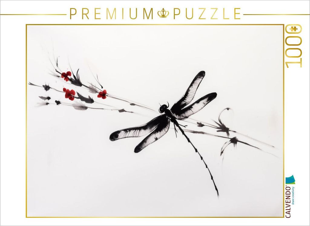 CALVENDO Puzzle Libelle | 1000 Teile Lege-Größe 64x48cm Produktbild 