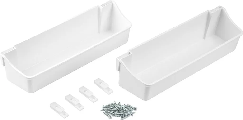 Jeu de bacs auxiliaires 350 mm pour tiroir de cuisine anthracite