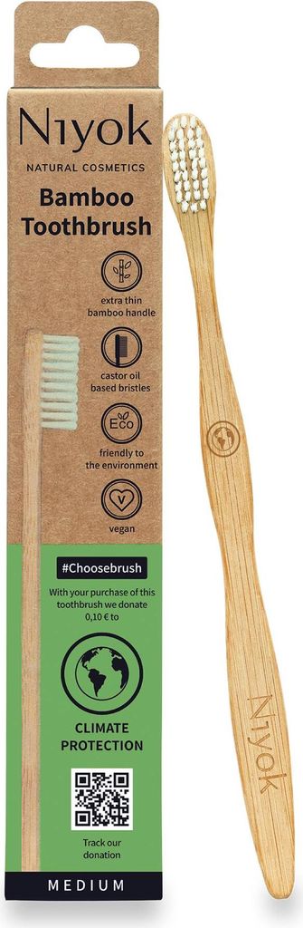 Choosebrush - Bambus Zahnbürste - KLIMASCHUTZ: 1 Bürste Produktbild 