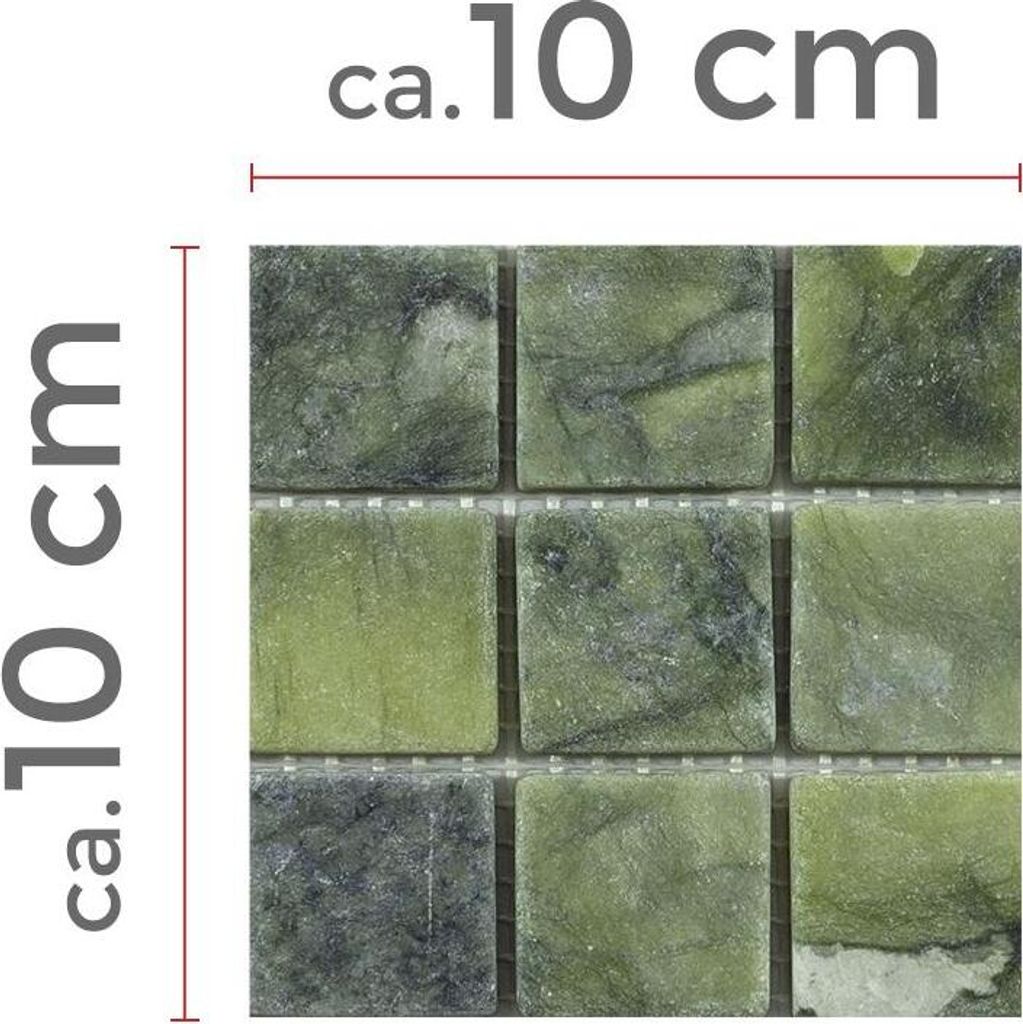 Muster von Marmor Naturstein Mosaik Fliesen Valendria Verde Grün