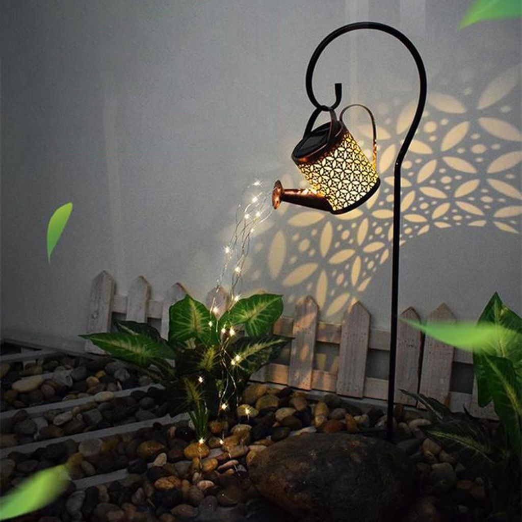 1 Set Landschaft Lampe Innovative Solar Powered Eisen Intelligente Licht Control Garten Licht für Gehweg
