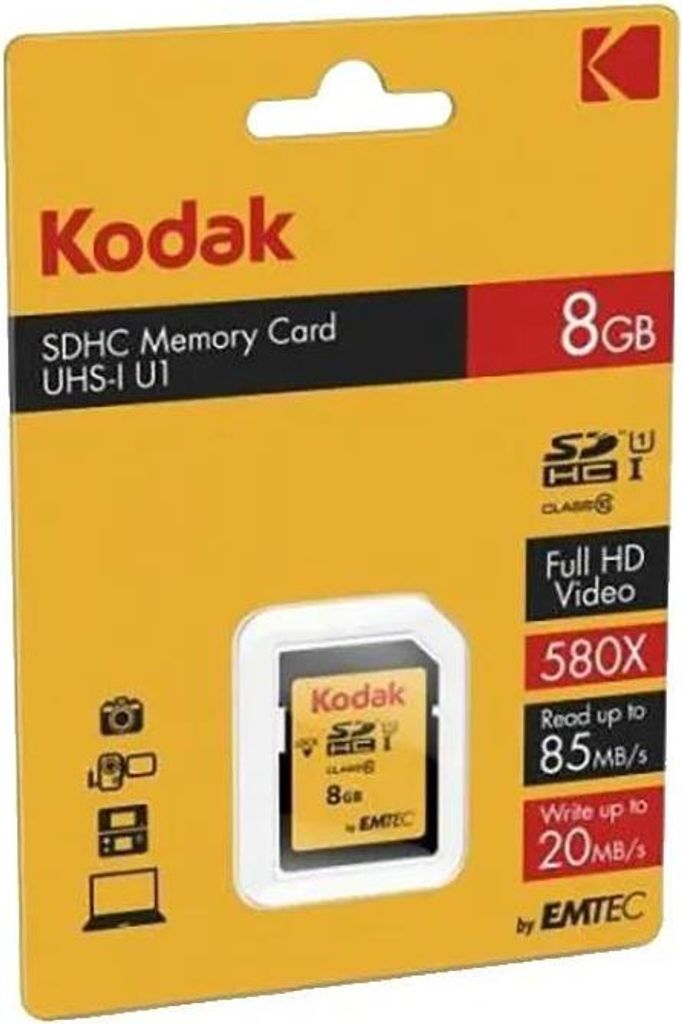 Kodak EKMSDM32GHC10K, 32 GB, MicroSD, Klasse 10, UHS-I, 90 Produktbild 
