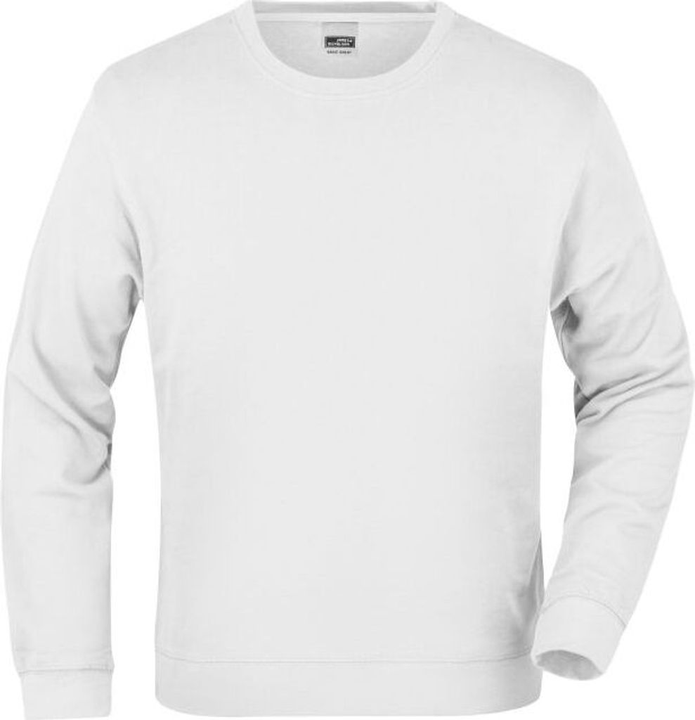 Klassisches Sweatshirt aus French-Terry white, Gr. S Produktbild 