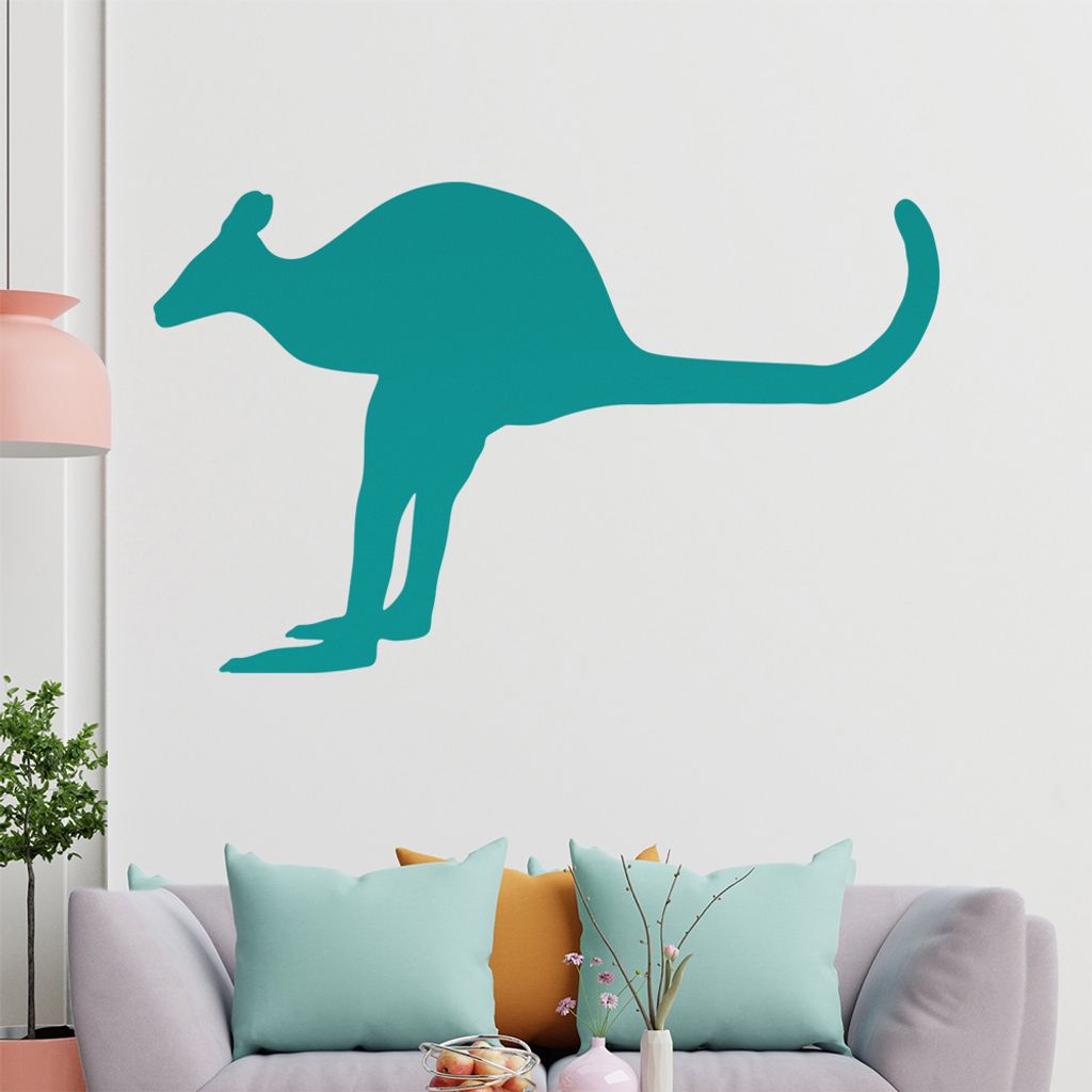KIWISTAR Känguru - Beuteltier Australien Tasche Wandtattoo in 6 Größen - Wandaufkleber Wall Sticker - Dekoration, Küche, Wohnzimmer, Schlafzimm...
