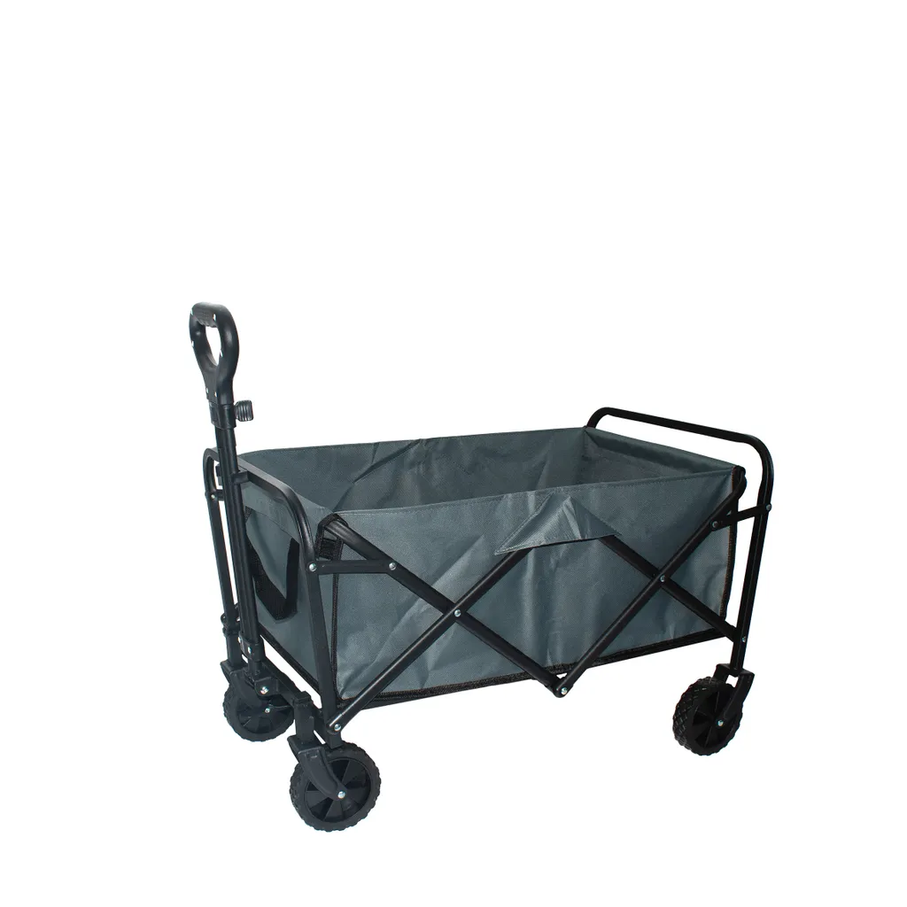 Chariot de jardin pliable multi-usage avec structure acier renforcée - 4