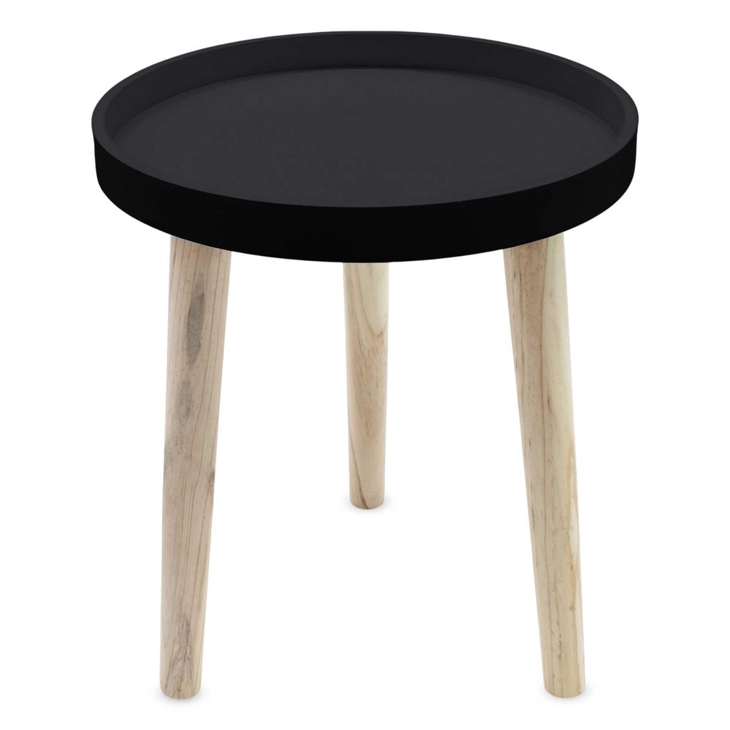 Beistelltisch 30 x 36 cm - Farbe: schwarz Produktbild 