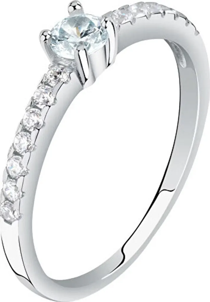 Incantevole anello in argento con zirconi Argento LPS03AWV090 - Circonferenza: 56 mm.