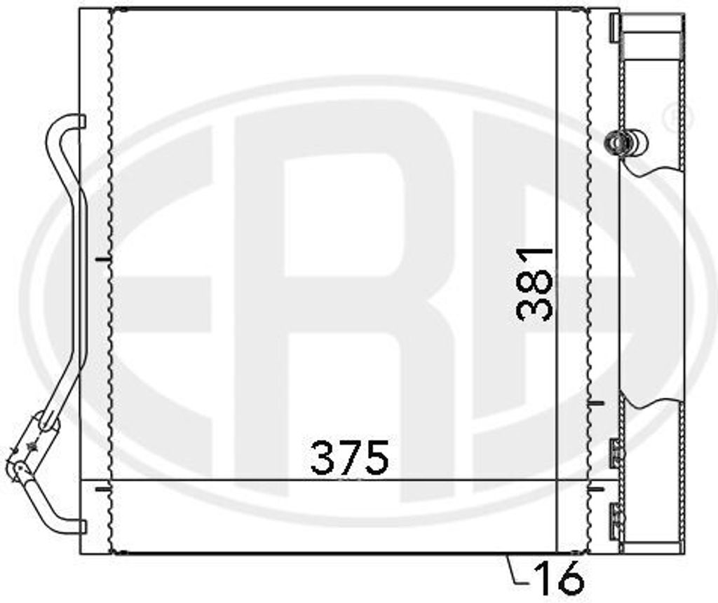 ERA 667042 Kondensator Klimaanlage Klimakondensator für SMART CITY-COUPE (450) +Trockner