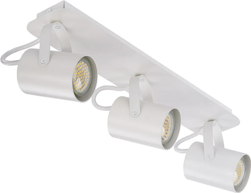 Spot de plafond 3 points blanc orientable Camera Sigma Lighting 3xGU10
