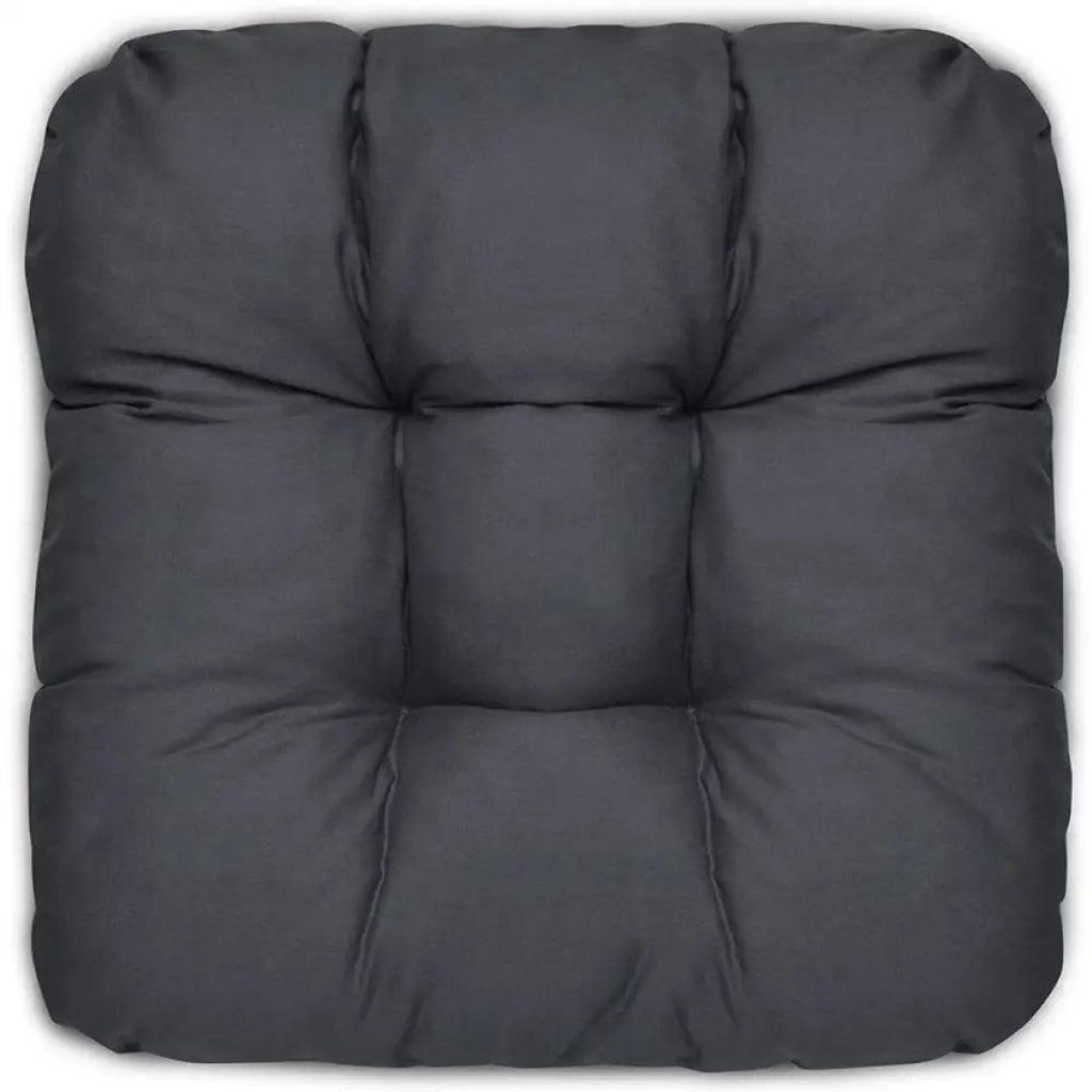 Beautissu 4er Set Sitzkissen Lisa Anthrazit, 40x40x8cm Produktbild 