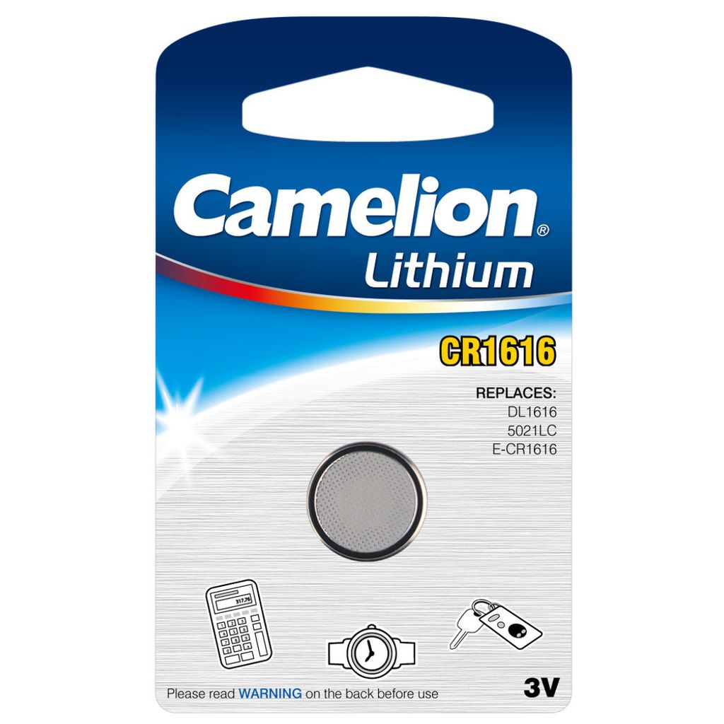 Camelion CR1616-BP1, Einwegbatterie, CR1616, Lithium, 3 V, Produktbild 