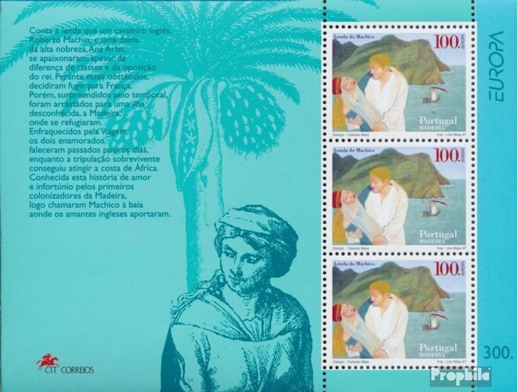 Briefmarken Portugal - Madeira 1997 Mi Block16 (kompl.Ausg.) postfrisch Sagen und Legenden