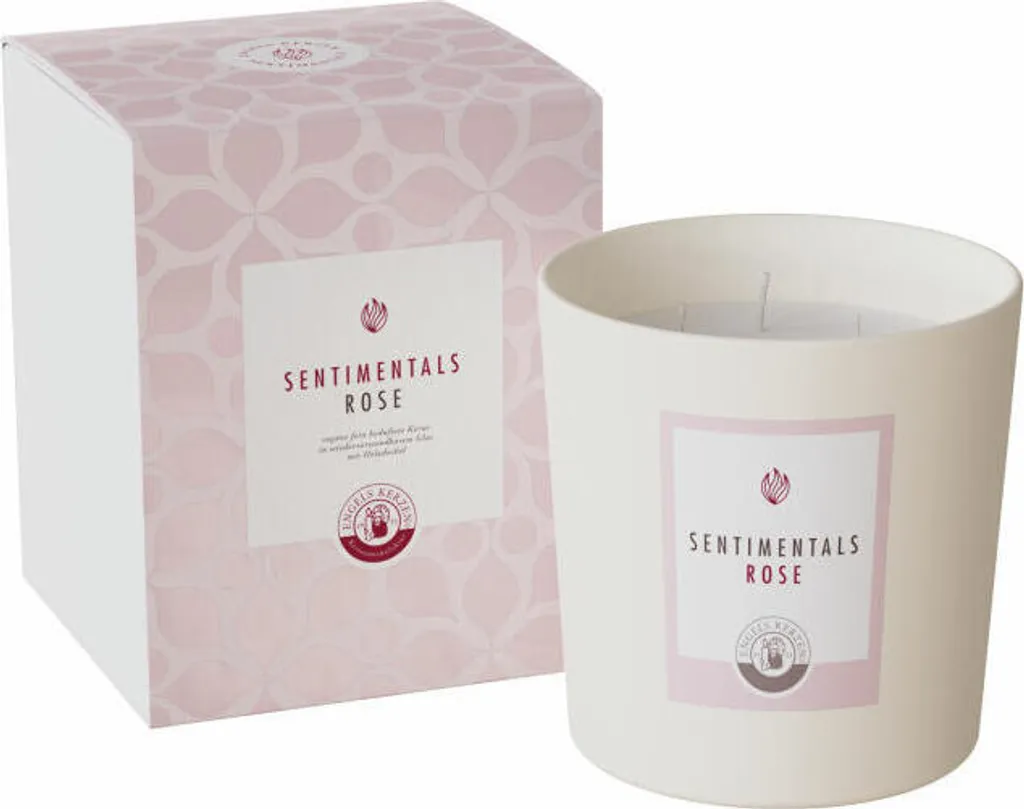 Candela Engels Kerzen Sentimentals L 64000020044 - Rosa 15cm Rapswachs