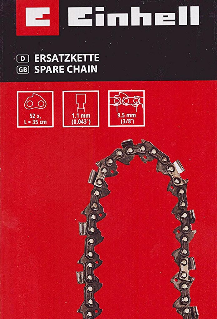 Einhell Sägekette 35 cm, 3/8", 52 TG, 1,1 mm GP-LC 36/35 Li