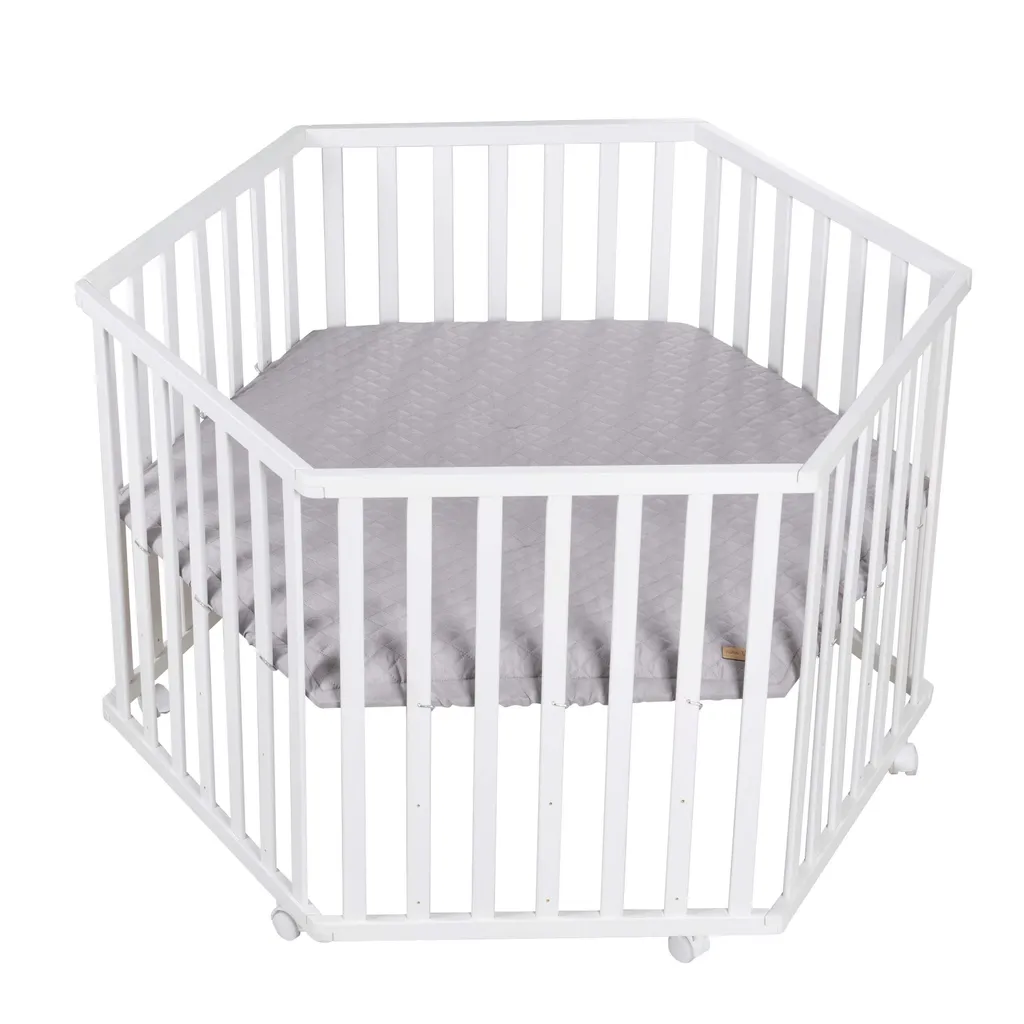 Espace de jeu sécurisé pour bébé parc hexagonal roba Style à roulettes - 8