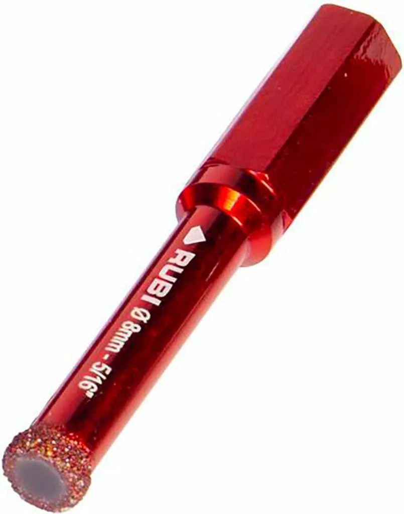 Fresa Diamantata Rubi 8mm Drygres 4Drill | Punta per Gres Porcellanato