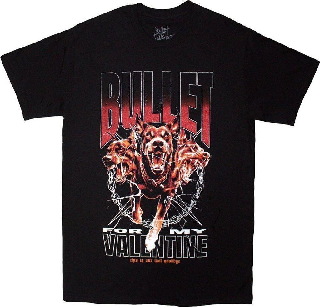 Bullet For My Valentine Last Goodbye Dogs Black XL T-Shirt