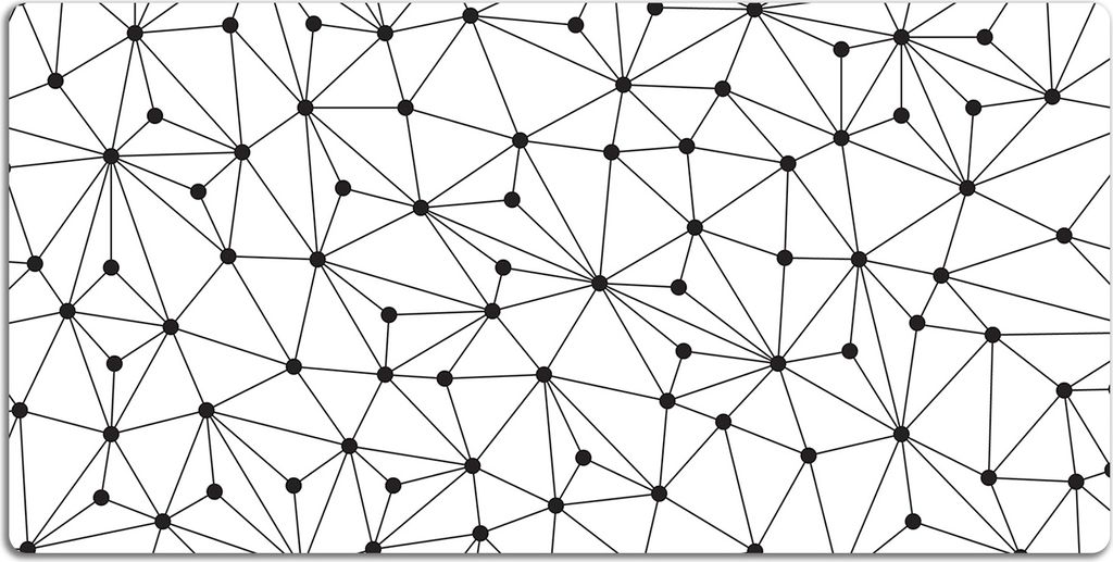 Schreibtischmatte Tischunterlage 120x60 cm Mauspad - Dreiecke dots.