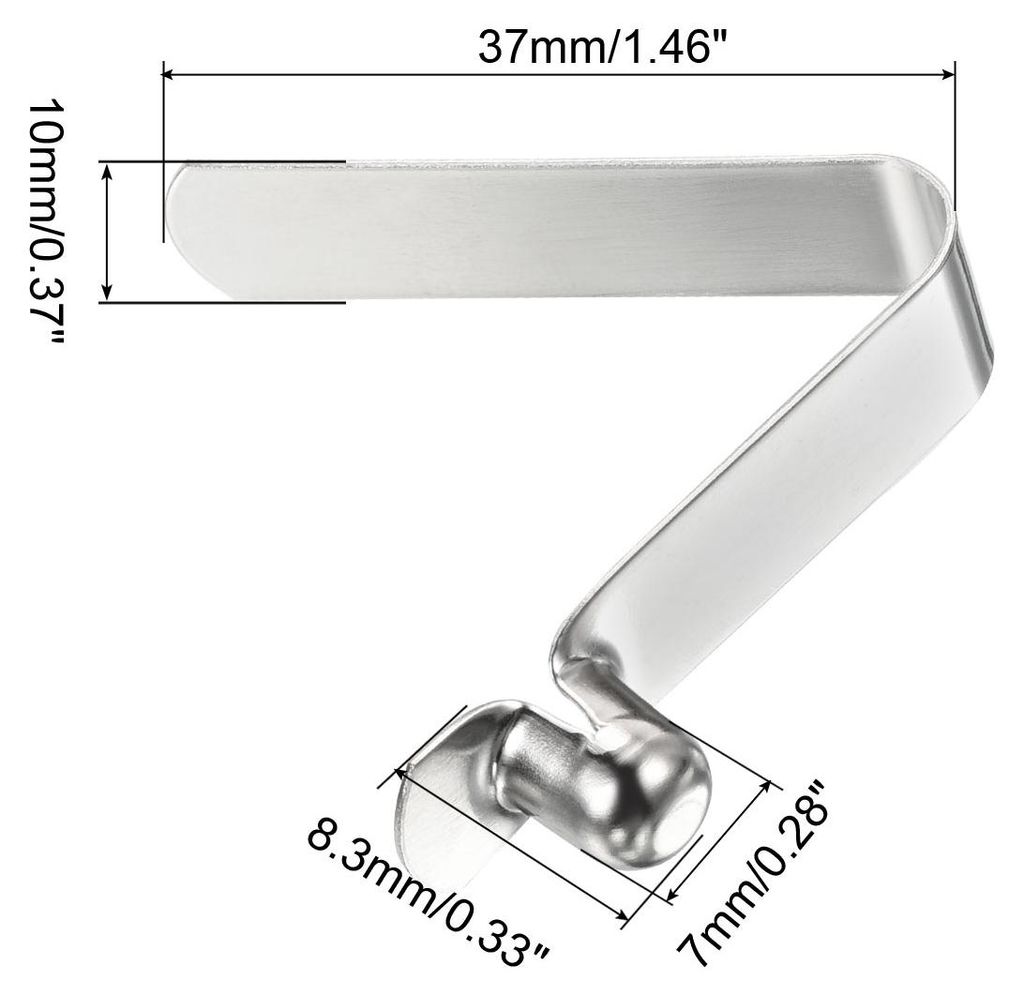 8.3x7mm 8Pack Kayak Paddel Druckkn?pfe Poltaster Feder Klammern Stahl Hohlknopf Verriegelung Rohr Einzelstift fš¹r Camping Vorzelt Zeltstangen