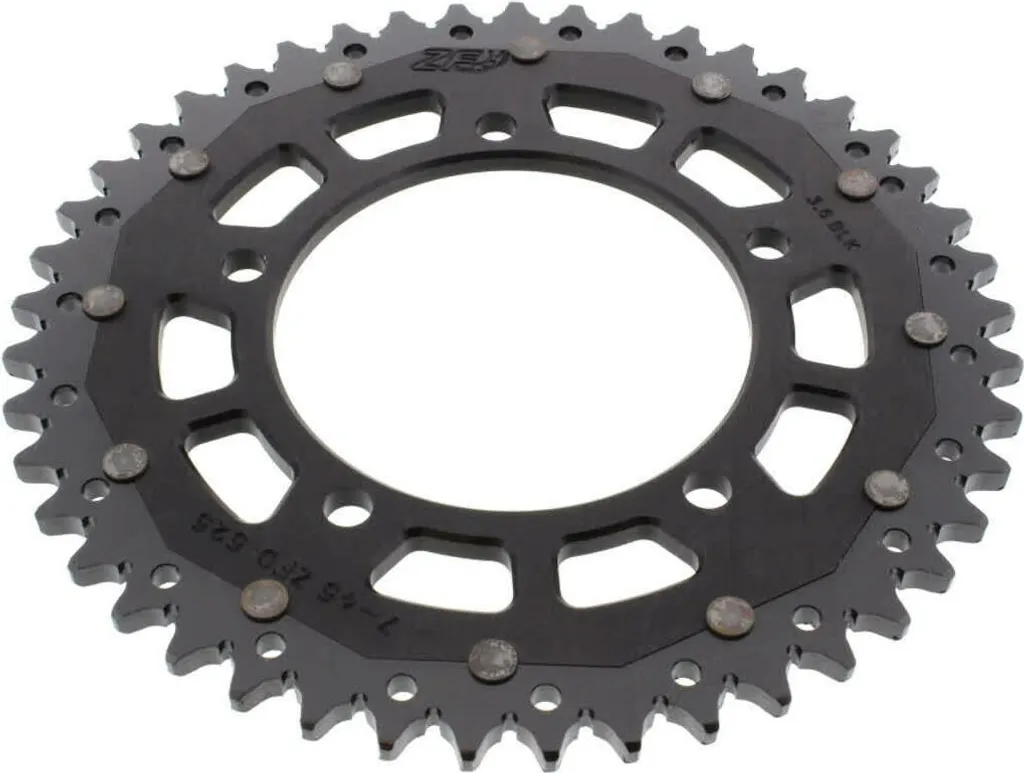 Couronne arrière moto 45 dents ZF pas 525 noir pour BMW S 1000 XR