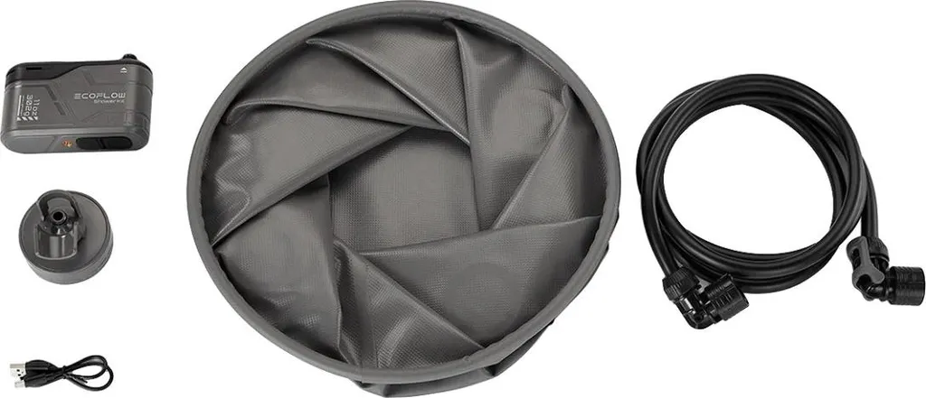 Kit douche et seau portable EcoFlow - Solution nomade pour camping