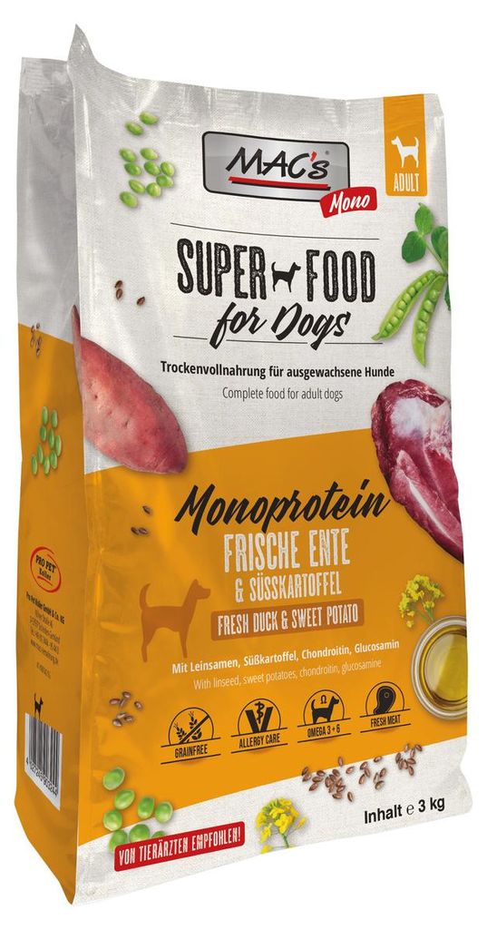 MAC's DOG Cibo Secco Mono Anatra 3kg Immagine del prodotto 