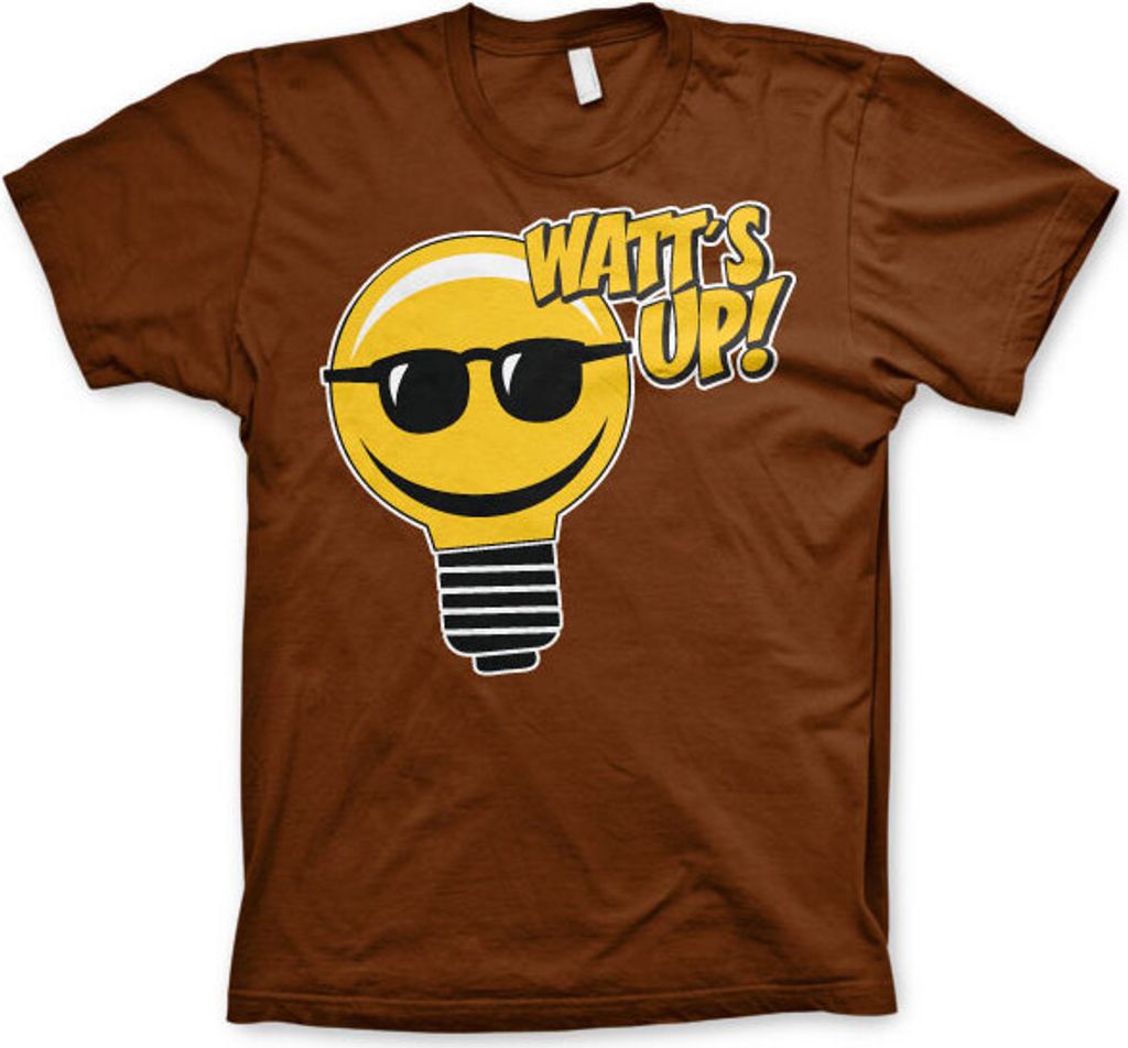 Watts Up! T-Shirt - Medium - Brown