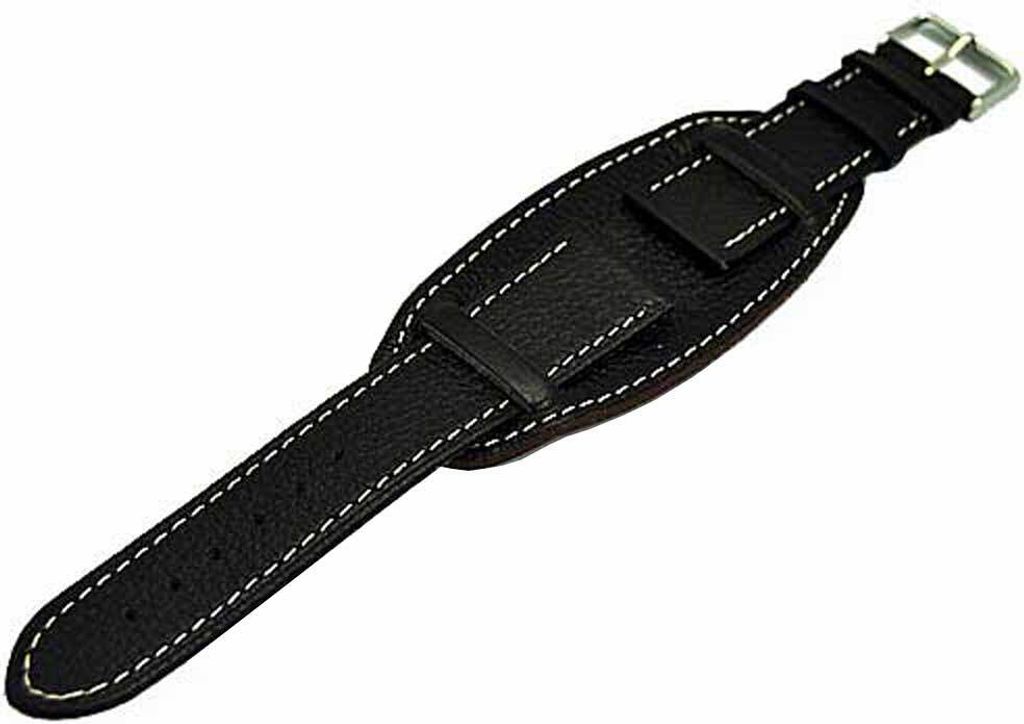Uhrenarmband Kalbleder mit Unterlegteil 20mm dunkelbraun U-Boot