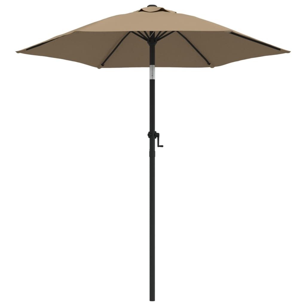 vidaXL Parasol Taupe 200 x 224 cm Aluminium Image du produit 