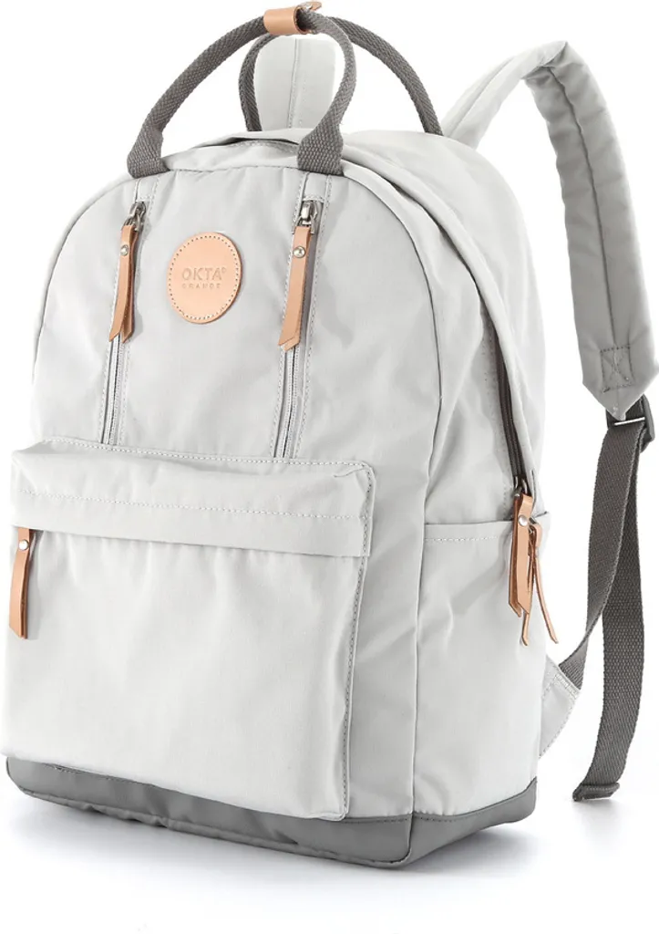 Zaino Himawari Laptop Grigio Chiaro: Stile Urbano e Leggerezza Unica