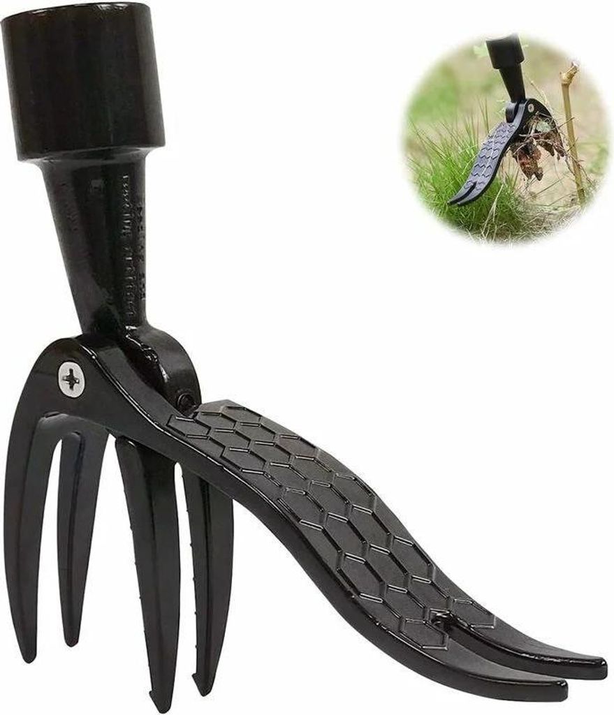 Werkzeuge Couteau Desherbeur Manuel de Jardin, Outillage Griffe Arrache Mauvaises Herbes de Jardinage, Outil à Main à Désherbeur mit 4 Griffes, ...