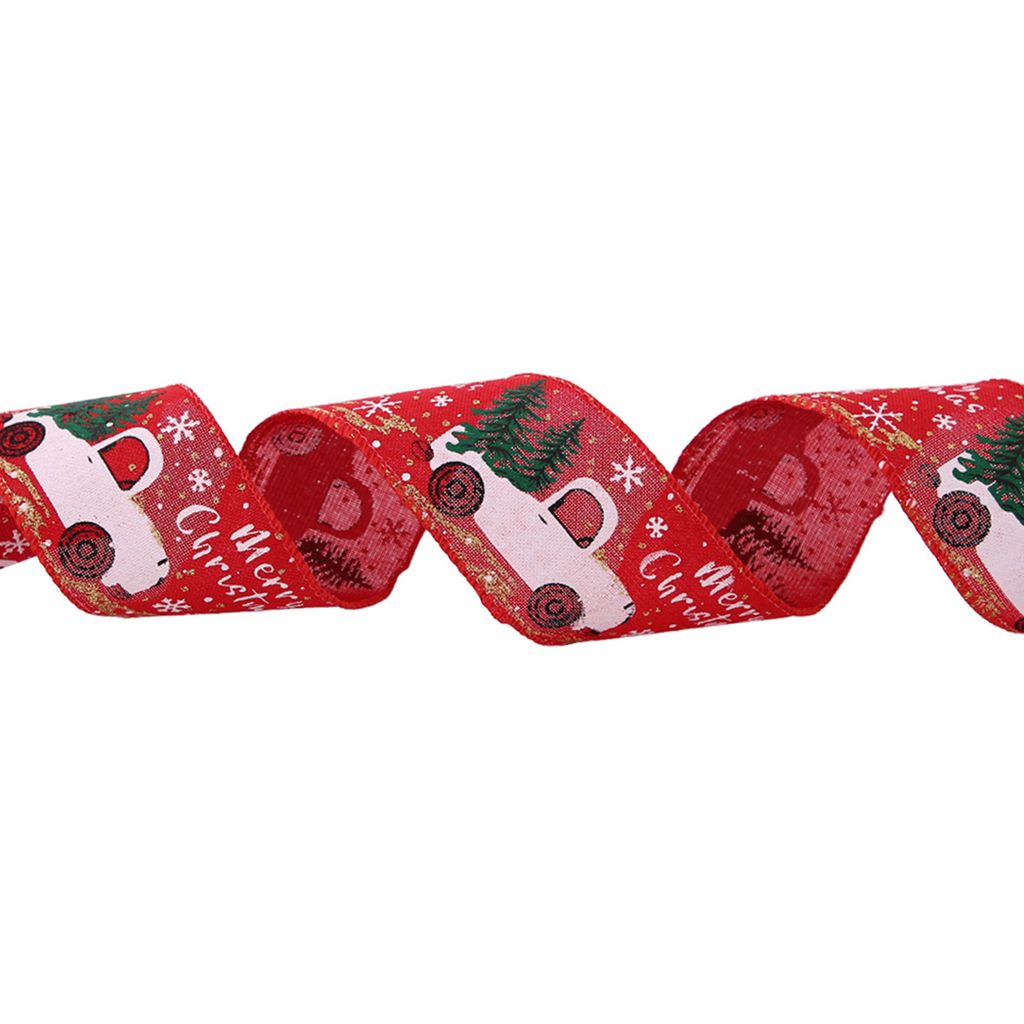 Weihnachtsbaumband exquisites Muster zarte Texturkleidung widerstandsfähiger farbbreite Anwendung Dekorativ feiner Leinen Weihnachts -Geschenkbox ...