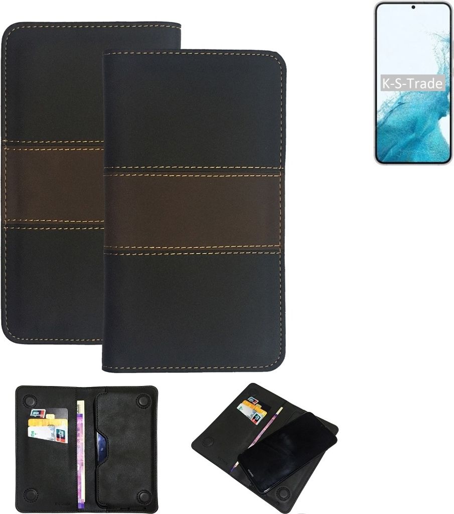 K-S-Trade Hülle Handyhülle kompatibel mit Samsung Galaxy S22+ Exynos Schutzhülle Walletcase Bookstyle Tasche Schutz Case Handytasche Wallet Cover