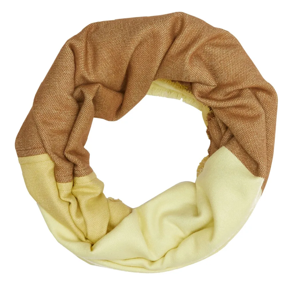 s.Oliver Sciarpa Snood Gialla - Accessorio Loop Pratico e Confortevole