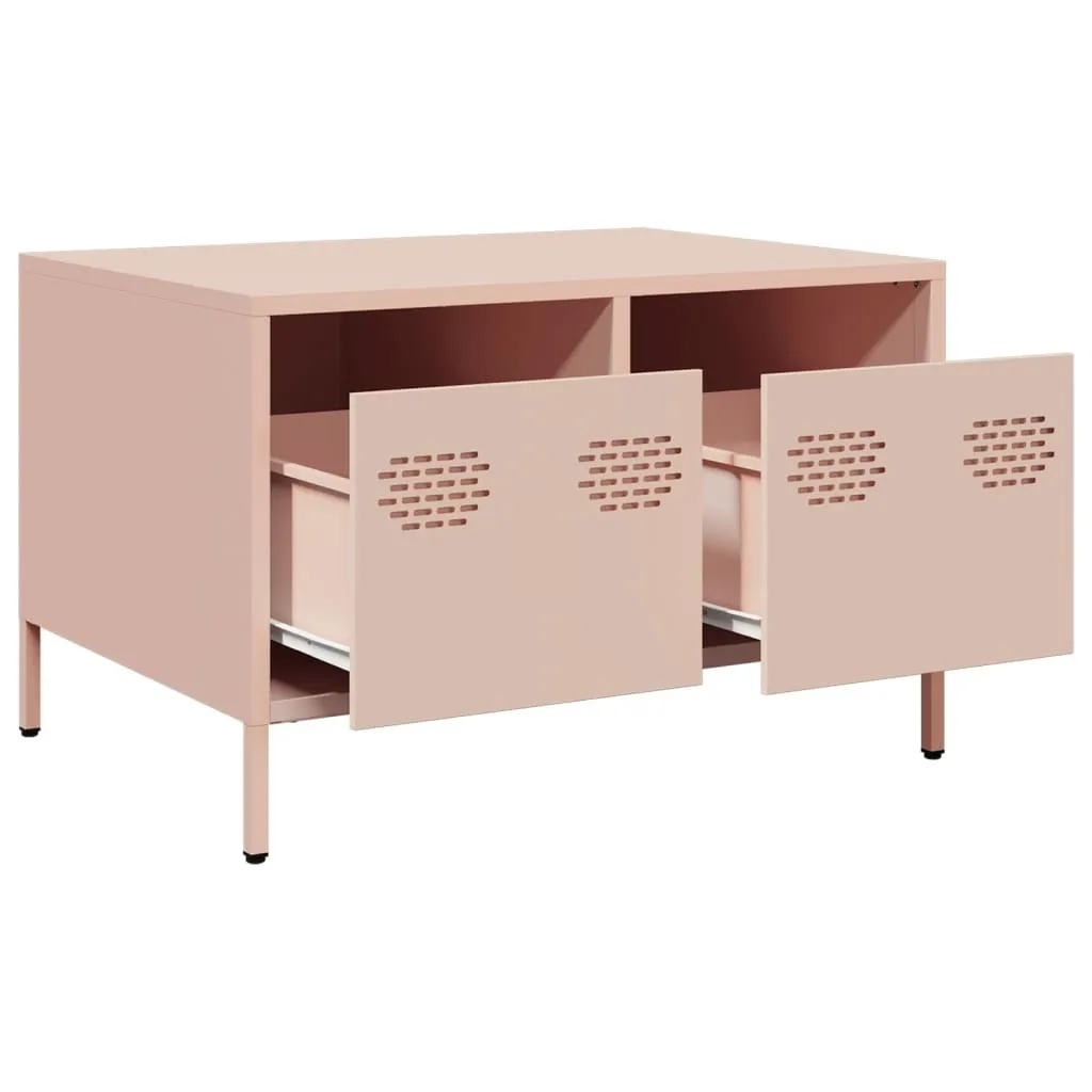Mobile TV Maison Exclusive Rosa 68cm | Acciaio Industriale Moderno - 5