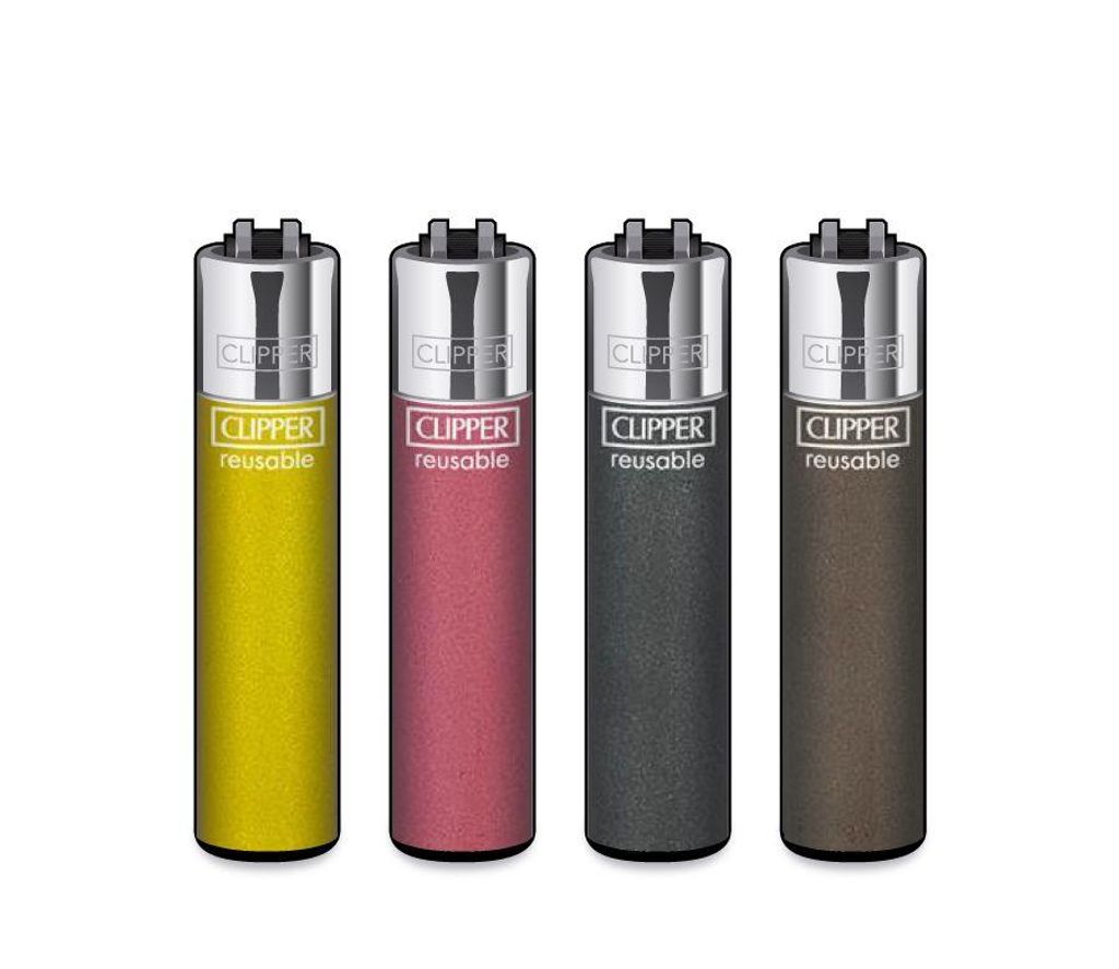 Clipper Feuerzeuge 4er Set Micro Crystal #11