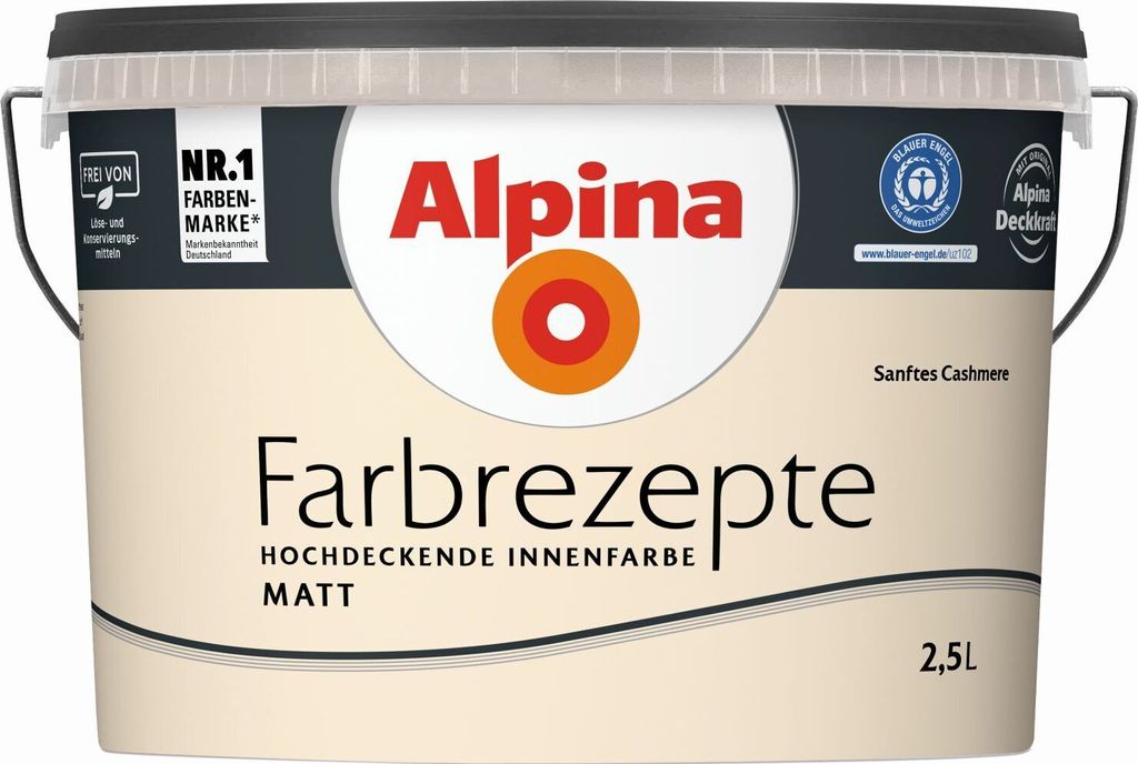 Alpina Farbrezepte Sanftes cremiges Cashmere matt 2,5 L Produktbild 2