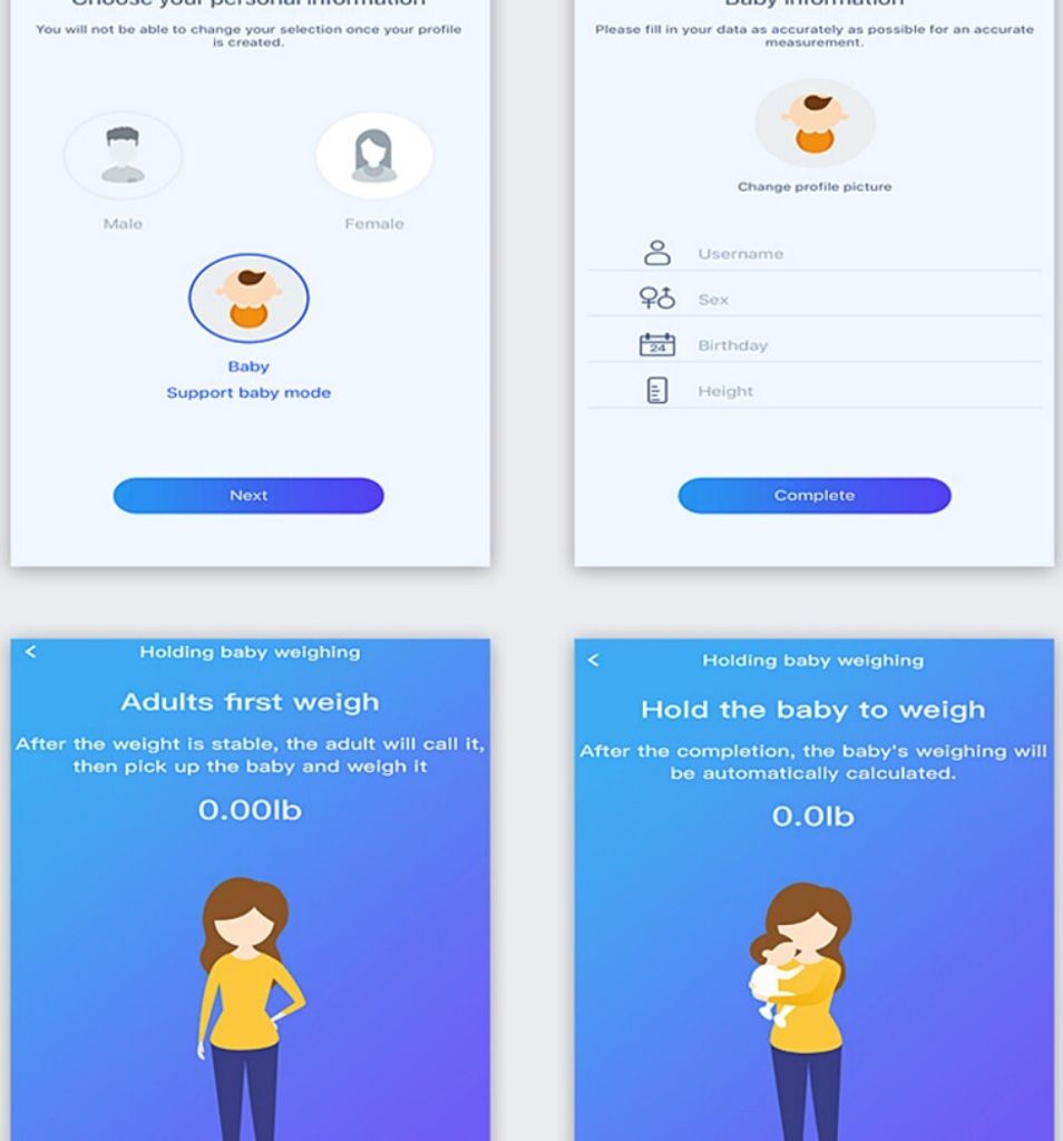 Körperfettwaage Personenwaage Digital mit APP für Produktbild 5