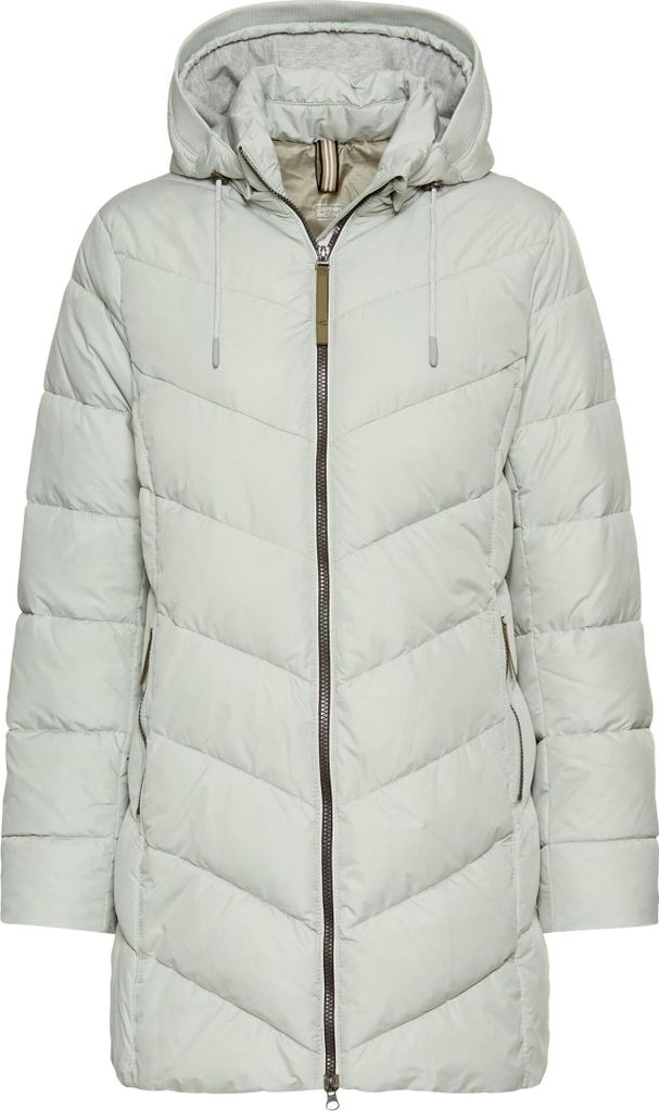 Wattierte Jacke mit abnehmbarer Kapuze