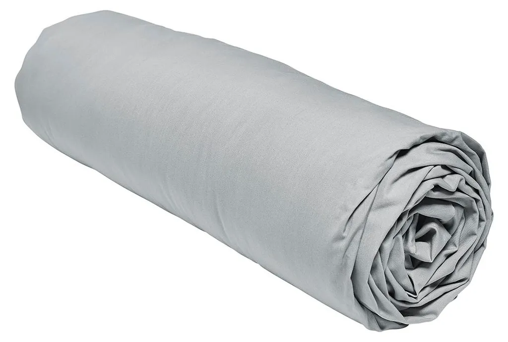 Drap-housse 160 x 200 cm percale de coton tissage serré ultra doux