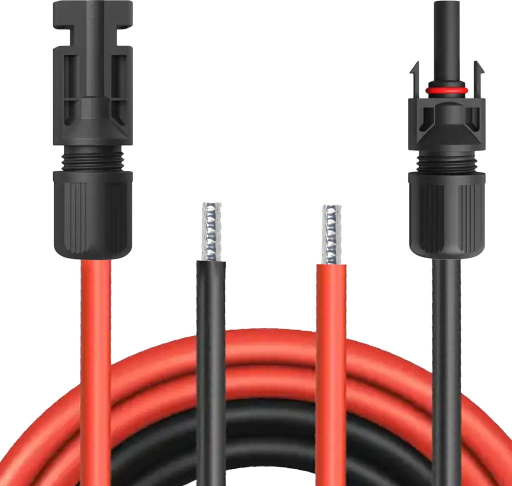 Solar Verbindungskabel Solarkabel Stecker 1500V für Laderegler 4mm² 6mm² KabelKabelquerschnitt:4mm²;Länge:2x 45m inkl. 19% MwSt.