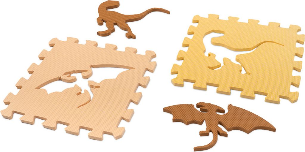 KIK Kontrastné penové puzzle 30 x 30 cm, 36 ks dinosaury, Obrázok produktu 12