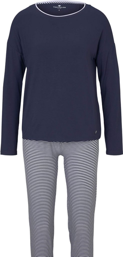 Tom Tailor zweiteiliger langer Damen Pyjama Größe: 38